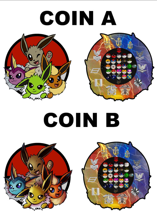 Eevee PokeEVO Navy Challenge Coin