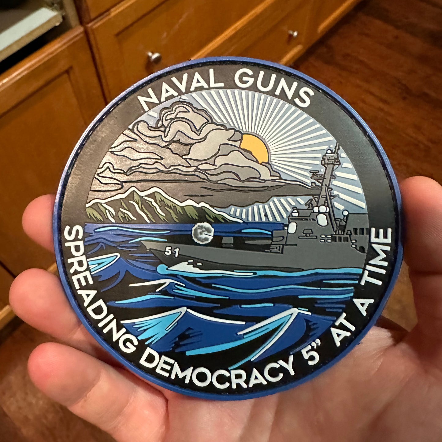 Naval Gun 5” PVC Patch