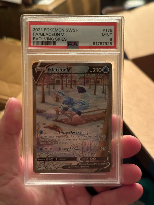 Glaceon V Alt Art PSA 9’Duck Race