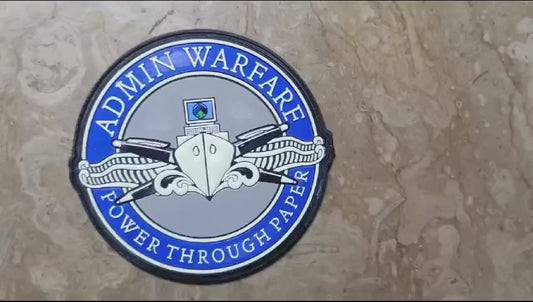 Admin Warfare Glow in the Dark PVC patch